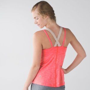 Lululemon Run for Gold Tank in Electric Coral